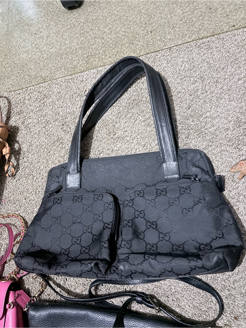 Gucci Nylon Tote Bag Black